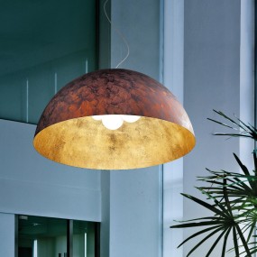 Lampadario FB-DUNE 561 S E27 LED 70cm cupola moderna multiluce lampadario metallo interno E27