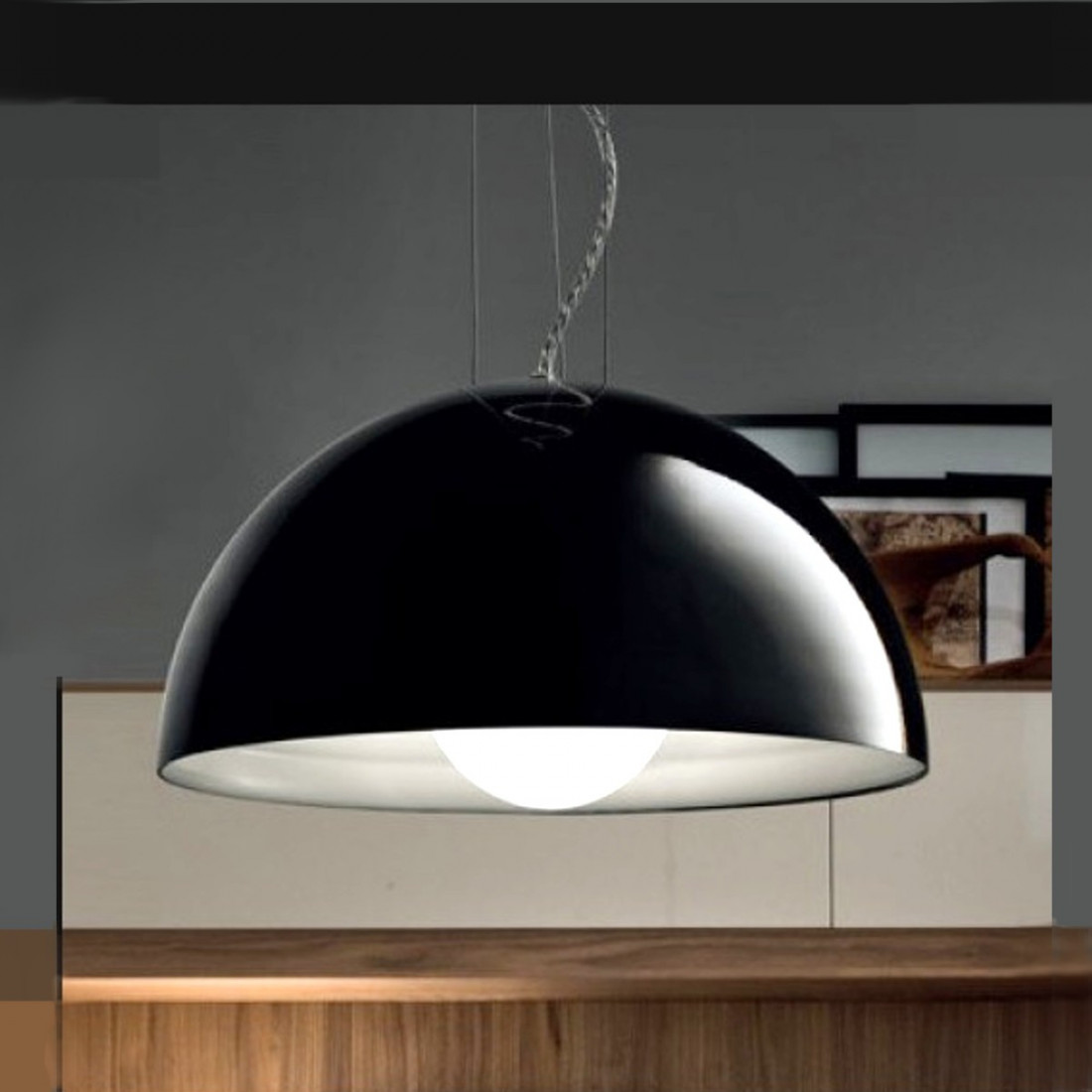 Lustre FB-DUNE 561 S E27 LED 50cm dôme moderne intérieur lustre en métal E27