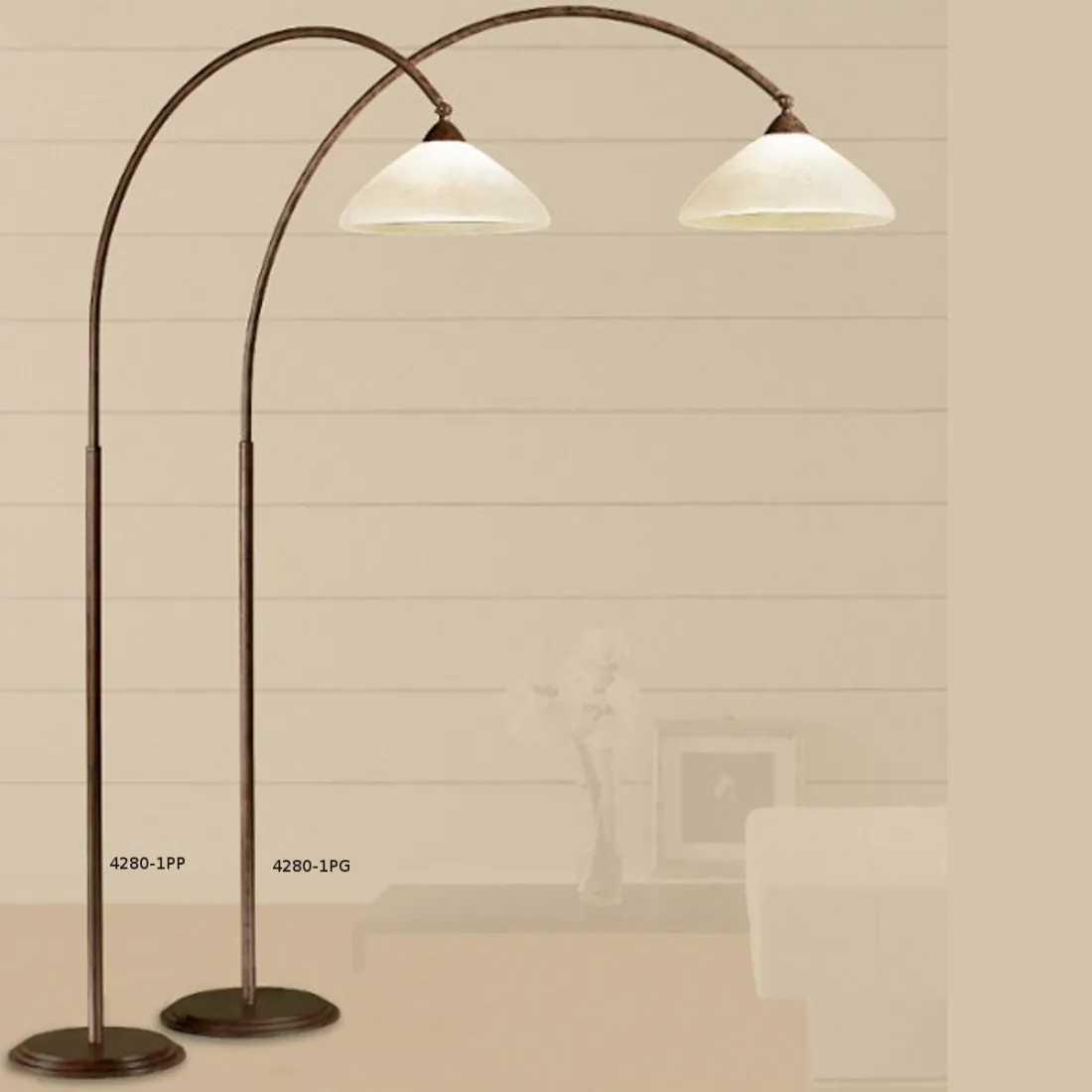 Piantana arco 4280 1PP 1PG LAM