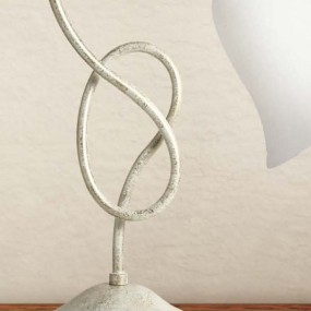 Lampe de table LM-4505 1L E14 LED lampe de table classique en verre de fer avec cloche interne