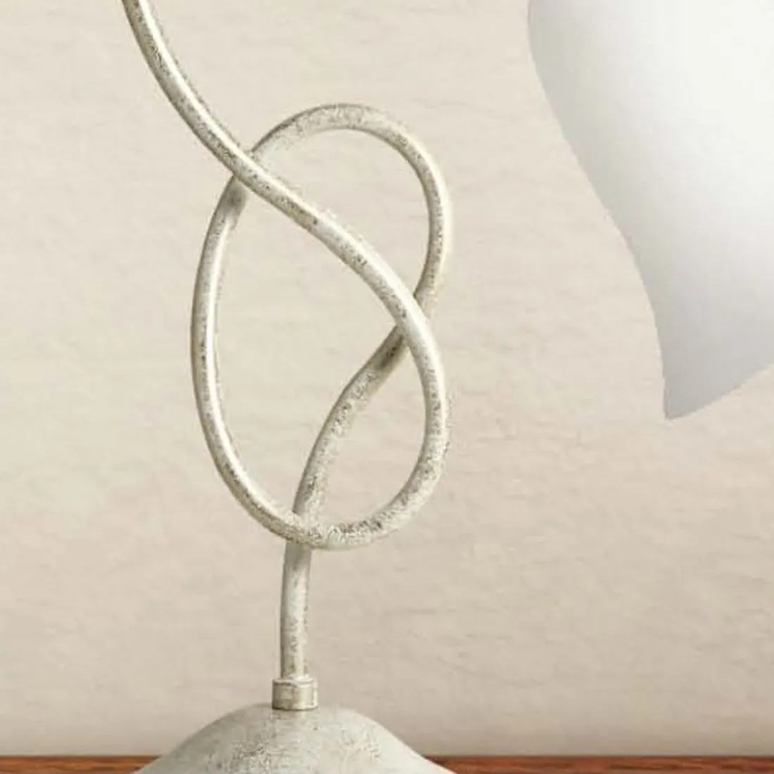 Lampe de table LM-4505 1L E14 LED lampe de table classique en verre de fer avec cloche interne