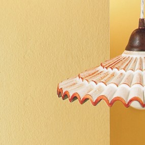 Plafoniera DP-VANIA E14 33W 2 luci ceramica classica lampada soffitto interno