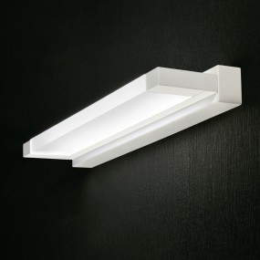 Applique moderno Promoingross SLOT A43 WH LED metallo metacrilato lampada parete