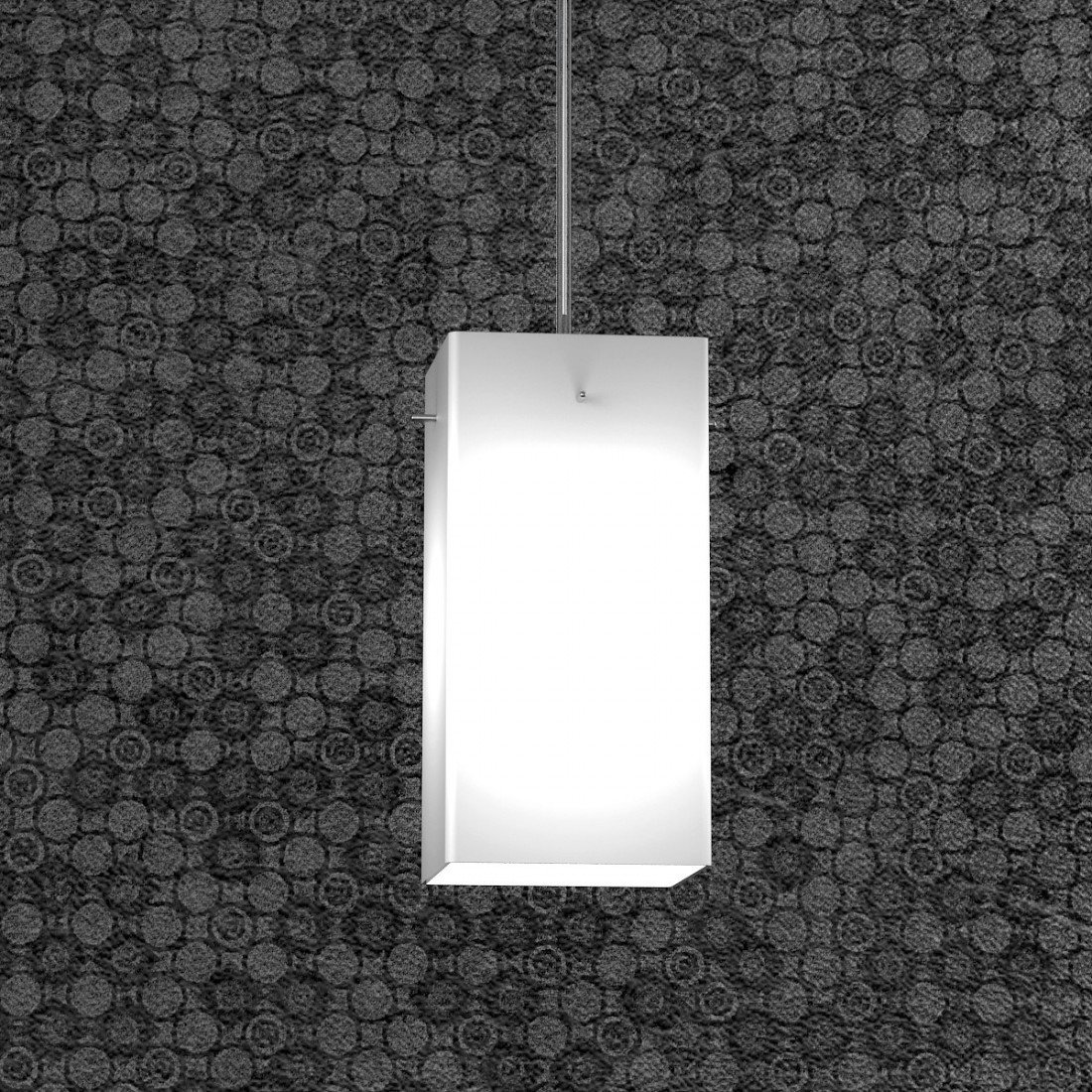 Sospensione TP-CRAZY 1105 S1 E27 Led vetro soffiato bianco parallelepipedo lampadario interno