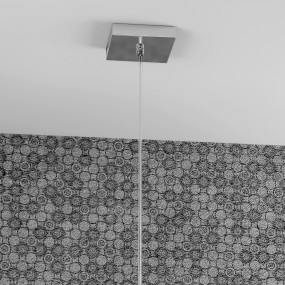 Sospensione TP-CRAZY 1105 S1 E27 Led vetro soffiato bianco parallelepipedo lampadario interno