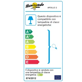 Binario IL-APOLLO GU10 LED 7W 2 luci metallo nichel spazzolato vetro moderno spot