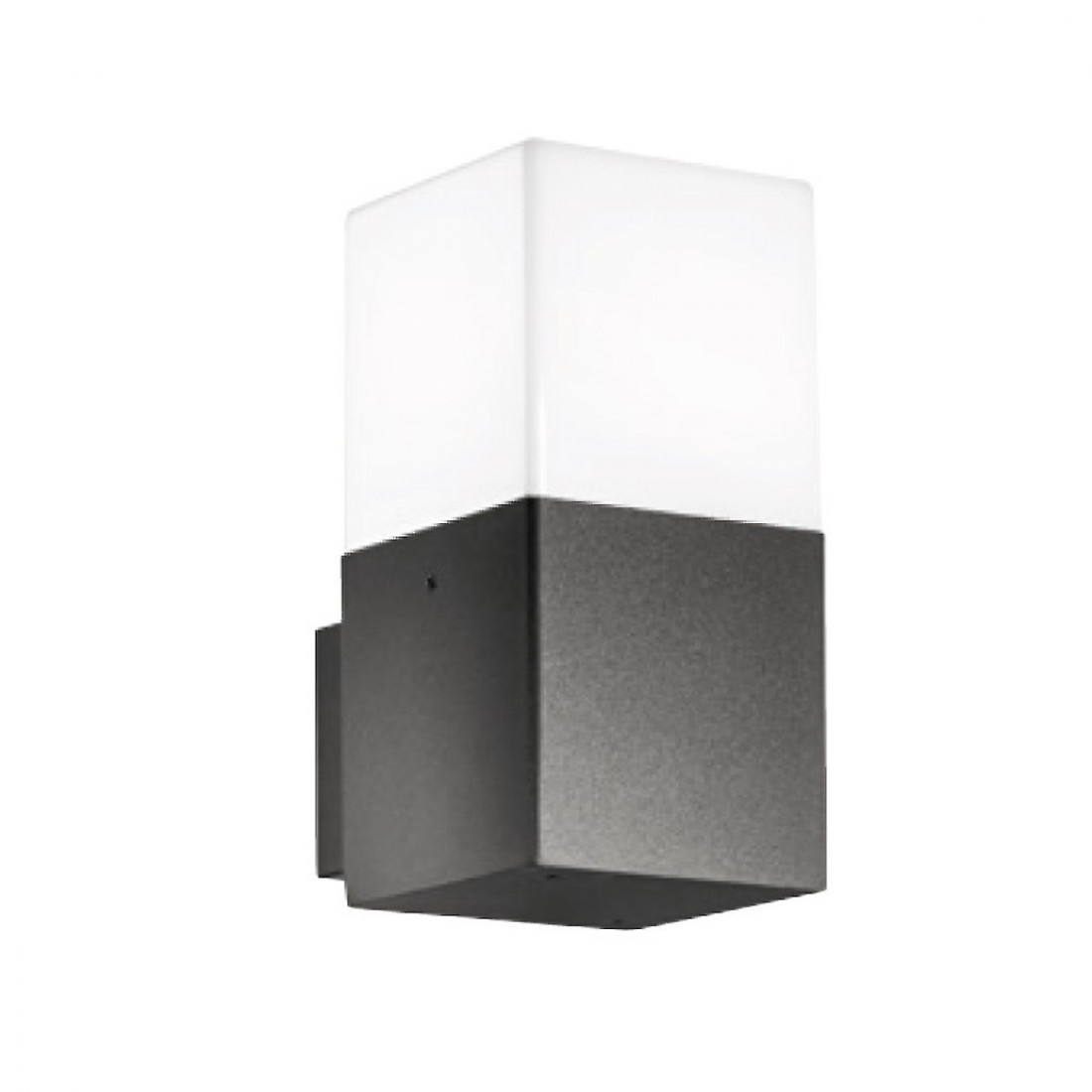 Gea Luce Amon applique E27 quadrato bianco IP65 lampada esterno