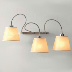 Applique Illuminando SOFT AP3 E27 LED paralume metallo flessibile