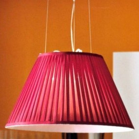 Suspension Illuminando PLISE SP 3 E27 LED 60CM Lustre moderne à plusieurs lumières avec abat-jour en tissu pour intérieurs