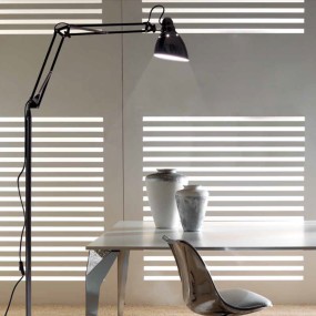 Lámpara de pie Illuminando JAZZ TE BK E27 LED moderna lámpara de pie técnica orientable para interiores