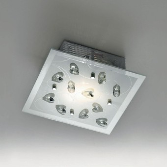 Lámpara de techo PETALS E27 Lámpara de techo LED elegante interior de cristal moderno