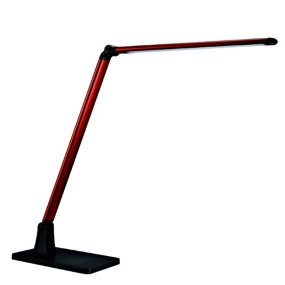 Lampe de bureau moderne Abat-jour Illuminando DESK 6W LED 440LM 3000°K, en métal rouge et blanc, pour intérieur en aluminium.