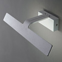 Applique Illuminando ALA P 12W LED 1.104LM 3000°K lampada parete specchio quadro moderno metallo bianco plixiglass interno