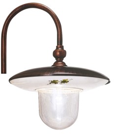 Poteau extérieur FE-LATINA A672 TE E27 LED IP43 décoré en céramique aluminium lampadaire jardin bras classique