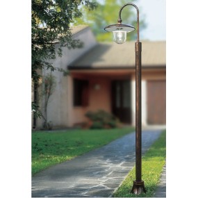 Poteau extérieur FE-LATINA A672 TE E27 LED IP43 décoré en céramique aluminium lampadaire jardin bras classique