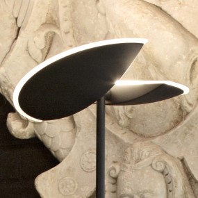 Piantana moderna Gea Luce PING PONG GPIN01 LED alluminio vetro lampada terra