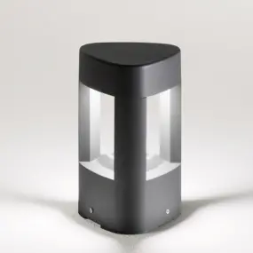 Lampioncino GE-GES493 20H 8W GX53 LED IP54 alluminio grigio antracite lampada terra moderna esterno