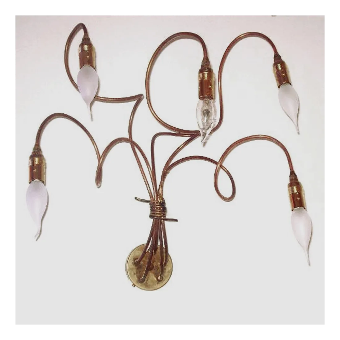 BA-ILARIA applique murale 5 lumières applique murale laiton cuivre modelage interne E14 IP20