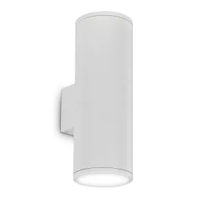 Applique ID-GUN AP2 SMALL GU10 LED IP44 alluminio esterno lampada parete cilindro moderno biemissione