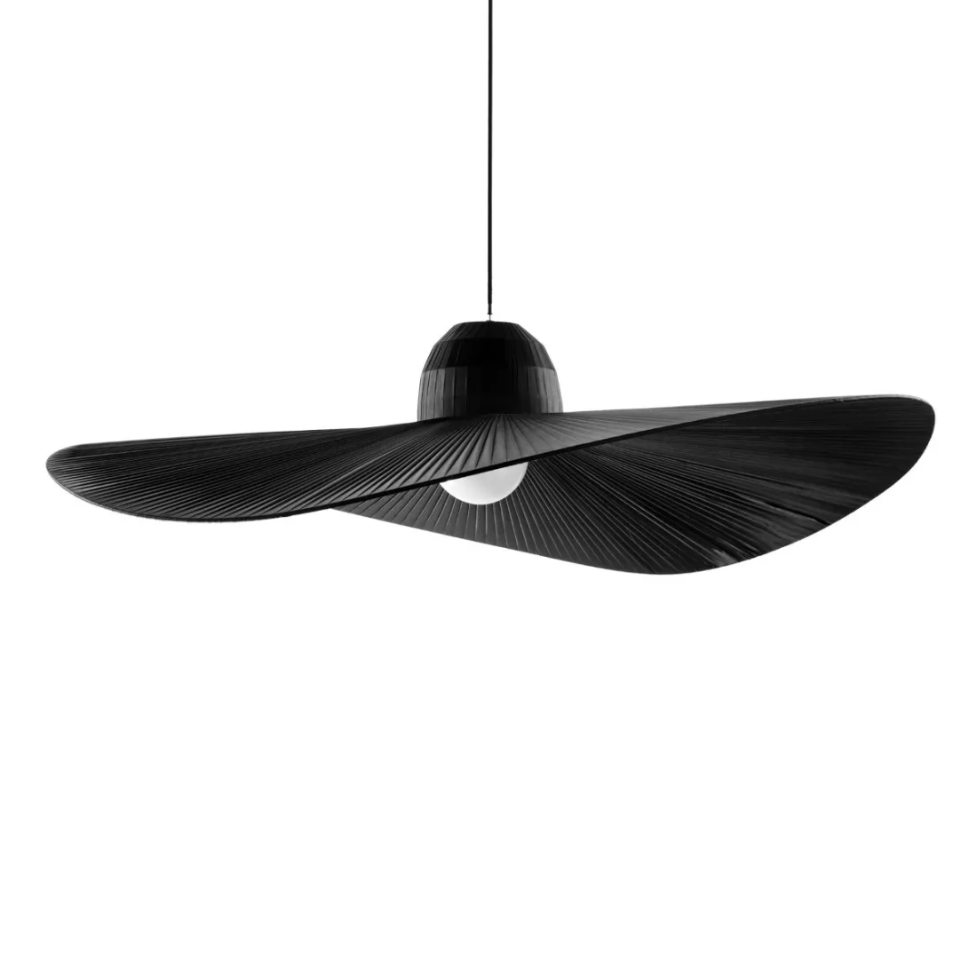 Suspension ID-MADAME SP1 E27 LED lustre noir métal blanc mat lustre moderne intérieur sombrero