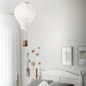 Suspension ID-DREAM BIG SP1 E27 LED lampe en corde de verre soufflé blanc montgolfière chambres enfants