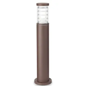 Lampioncino ID-TRONCO PT1 BIG E27 LED 80.5CM alluminio marrone caffè paletto terra classico esterno