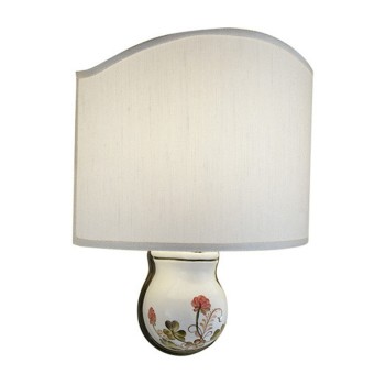 Applique classico Ferroluce TRIESTE C430 E14 LED ceramica tessuto lampada parete