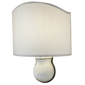 Applique classico Ferroluce TRIESTE C430 E14 LED ceramica tessuto lampada parete