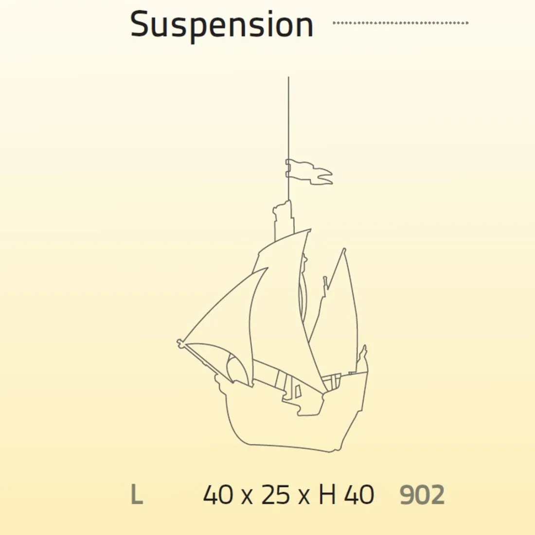Lampadario Linea Zero PETER PAN 902