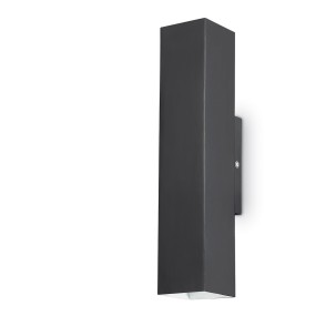 Lámpara de pared moderna de doble emisión LED GU10 de metal Ideal Lux LOOK SQUARE AP2 126883 126890