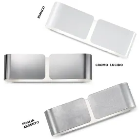 ID-CLIP AP2 MINI G9 applique murale Led bi-émission métal moderne argent blanc chrome applique murale