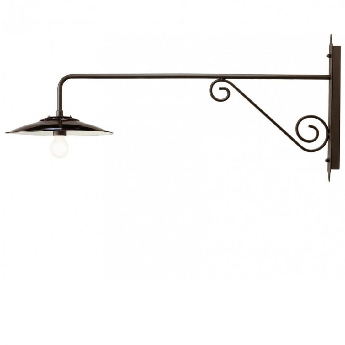 Applique murale SO-ANTIQUE 929 E27 LED 109CM lampe murale en aluminium gris classique bras plat extérieur IP43