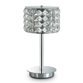 Abat-jour moderna Ideal Lux ROMA TL1 114620 G9 LED cristallo vetro lampada tavolo