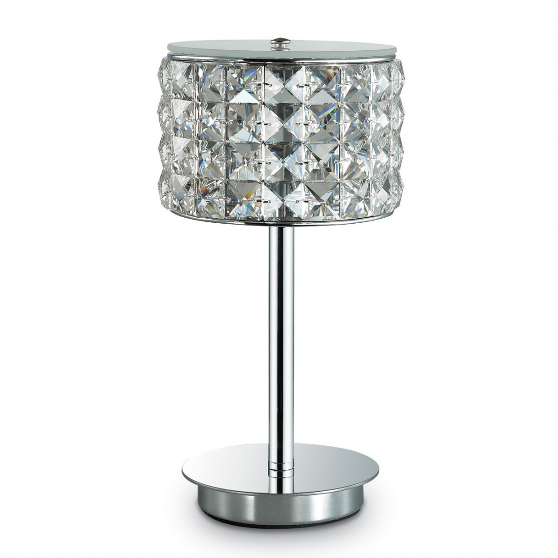 Abat-jour ID-ROMA TL1 G9 LED lampe de table carrée en cristal ronde intérieur moderne