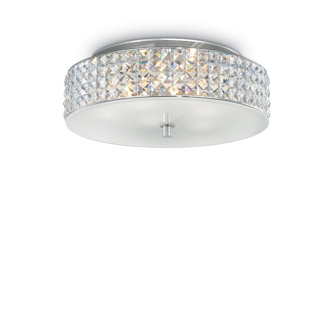 ID-ROMA PL6 G9 plafonnier LED cristal clair carré plafonnier rond intérieur moderne