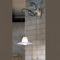 Applique classico FALB illuminazione COUNTRY LINE 1818 E27 LED metallo vetro lampada parete