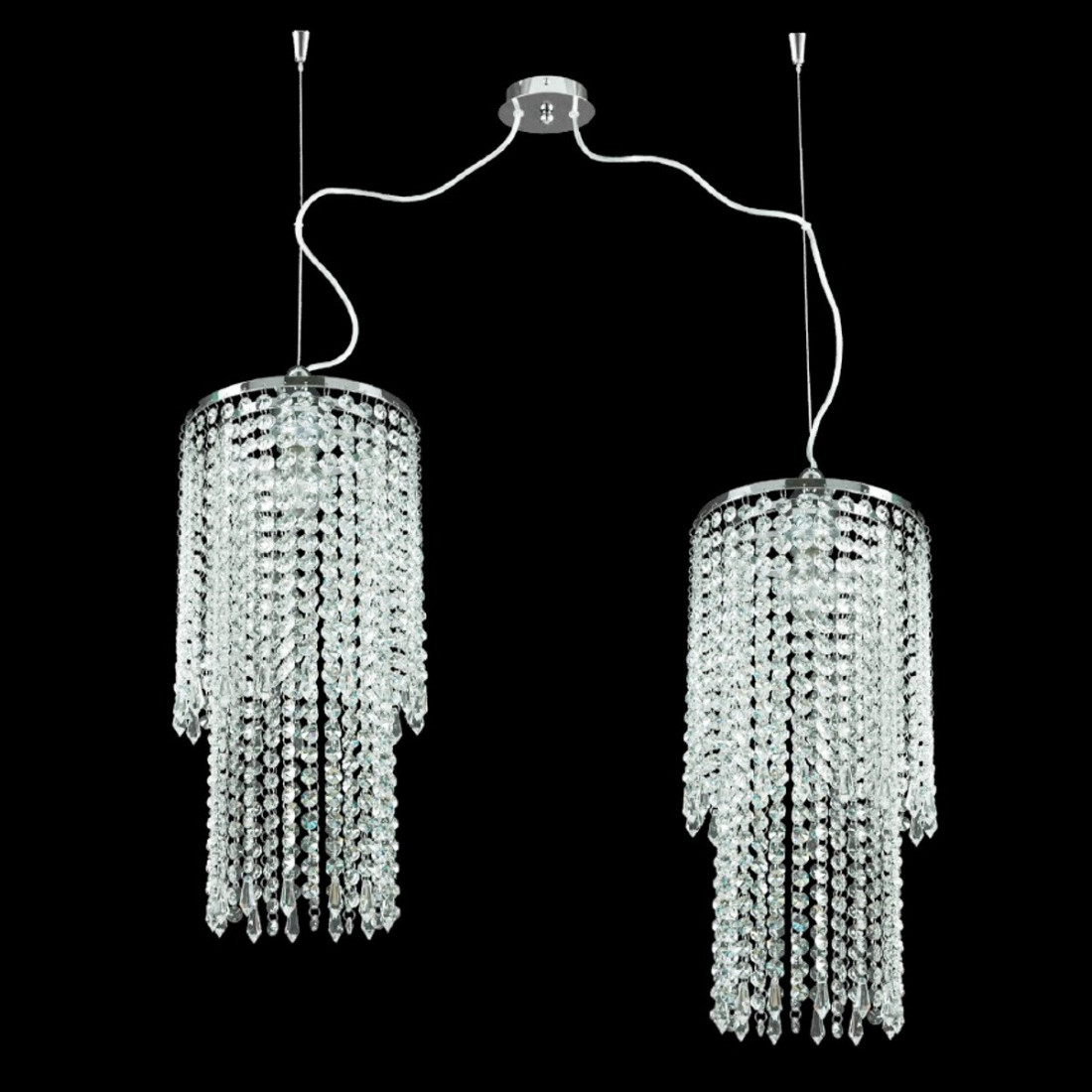 Suspension PD-TRESOR 217 lustre en cristal intérieur métal IP20 E27