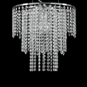 Suspension PD-TRESOR 217 SM E27 LED lustre en cristal 40CM gouttes pendentifs intérieur moderne