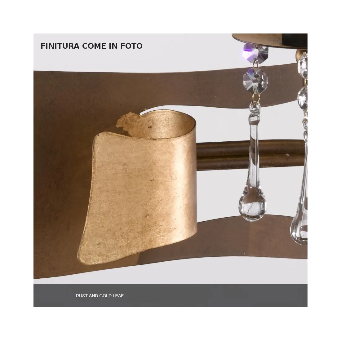 Piantana FA-ATHENE AH60 E27 LED 188CM metallo paralume stoffa pieghe gocce cristallo lampada terra classica elegante interno