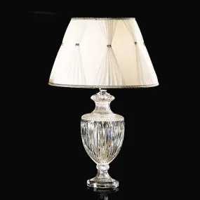 Abat-jour FM-CHARLOTTE 1001 H70 E27 LED cristal verre lampe abat-jour cône empire soie interne