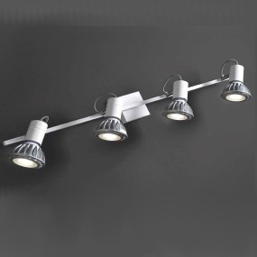 Rail LED moderne réglable à 4 lumières ZEUS 4 BN Illuminando