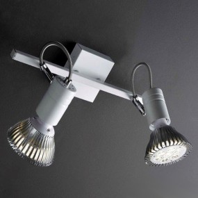 Binario moderno Illuminando ZEUS 2 BN E27 LED spot orientabile