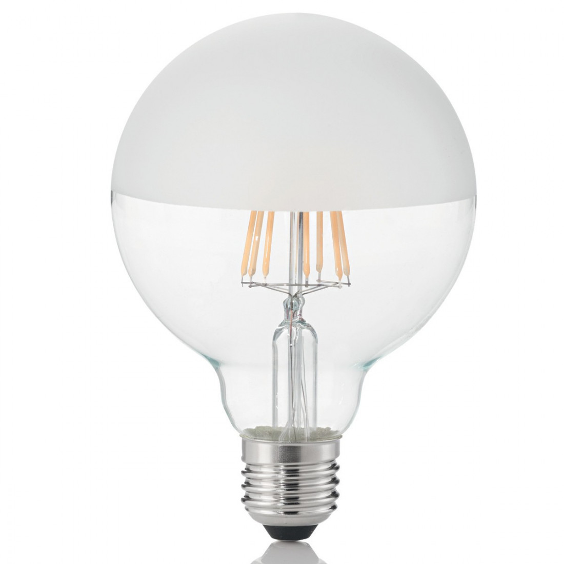 Lampadina ID-CLASSIC E27 8W 780LM 9.5cm globo satinato luce calda interno