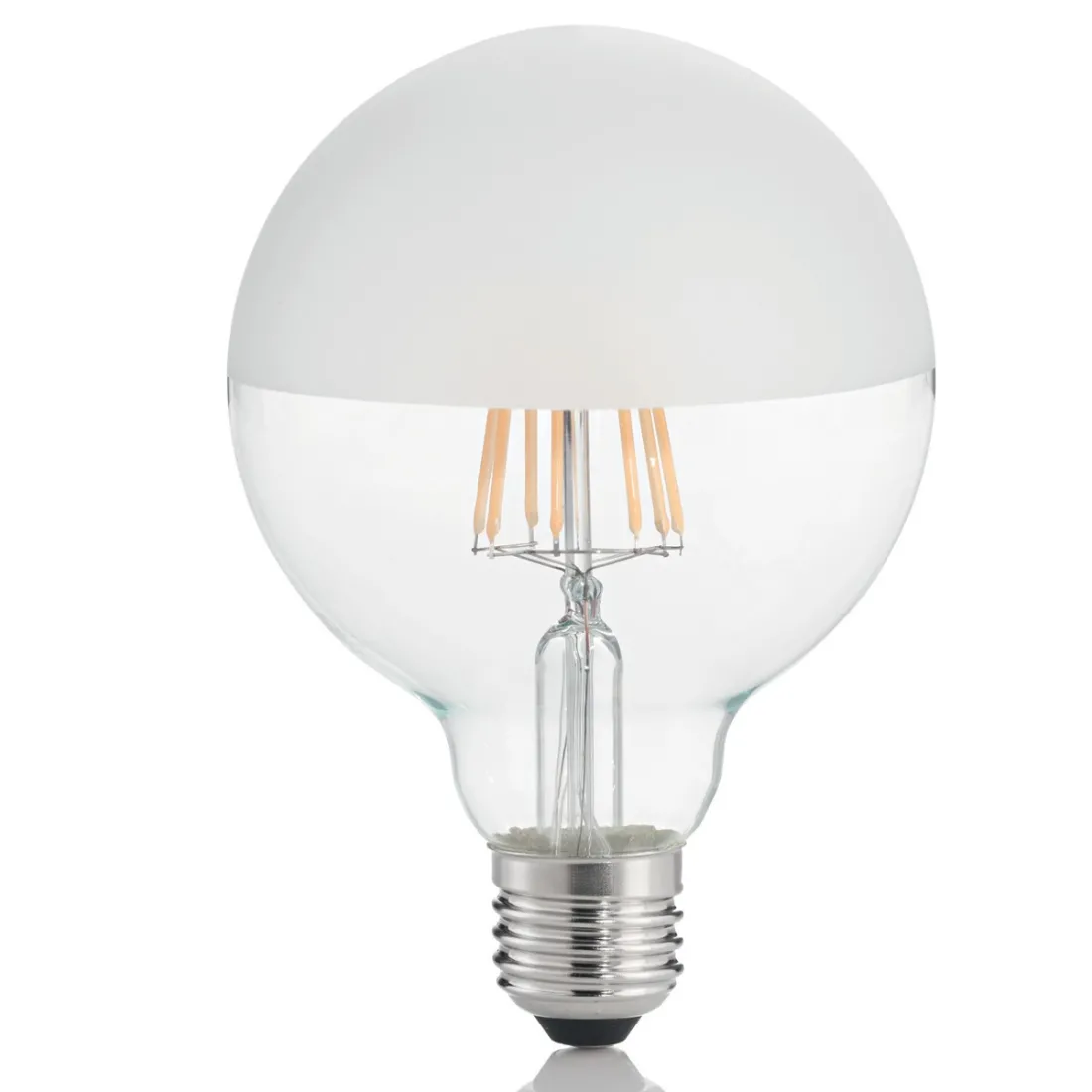 Lampadina ID-CLASSIC E27 8W 780LM 9.5cm globo satinato luce calda interno