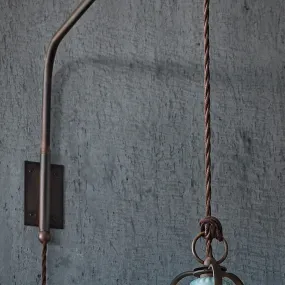 Braccio FE-COUNTRY RETRO' C1447 E27 LED 40CM ceramica invecchiata retrò vintage applique classica rustica interno