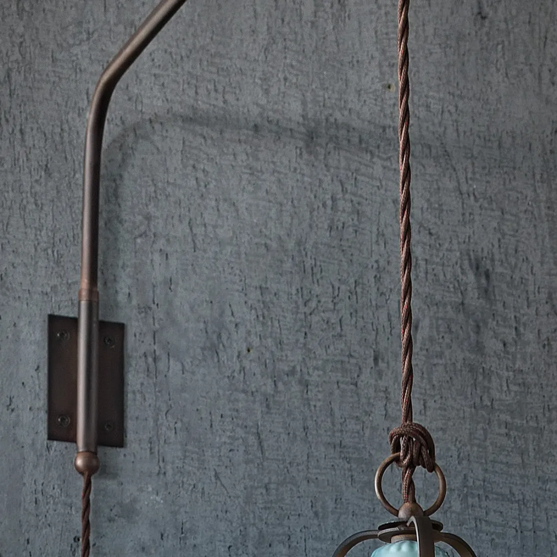 Braccio FE-COUNTRY RETRO' C1447 E27 LED 40CM ceramica invecchiata retrò vintage applique classica rustica interno