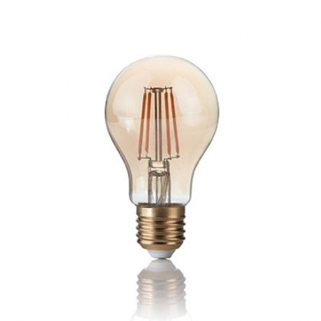 Lampadina ID-VINTAGE E27 4W LED 300LM vetro ambra goccia retrò luce caldissima interno