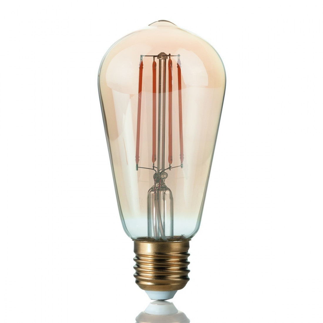 Ampoule ID-VINTAGE E27 CONE 4W, verre ambre à l'intérieur