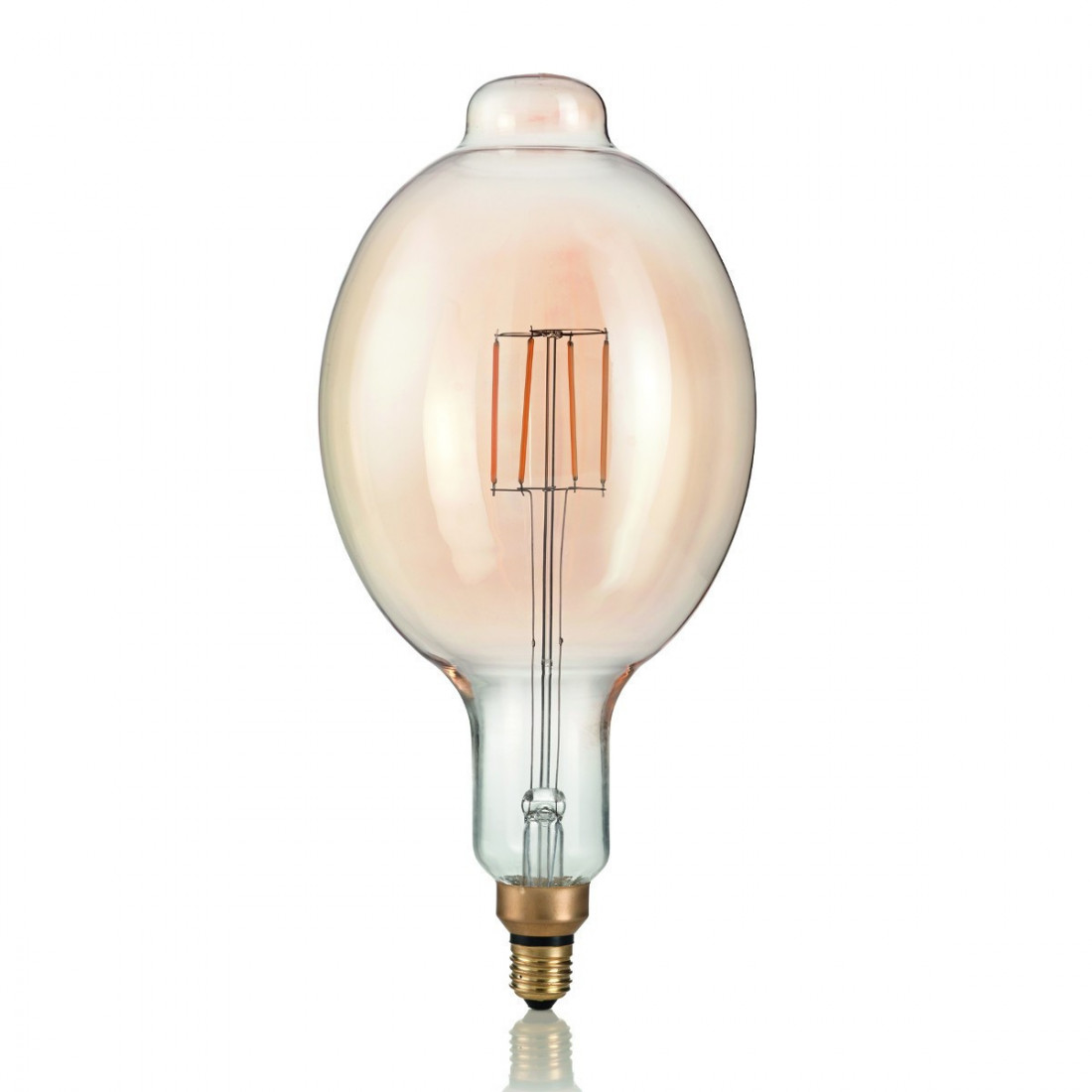 Lampadina ID-VINTAGE XL E27 4W LED 320LM vetro ambra bombato retrò luce caldissima interno