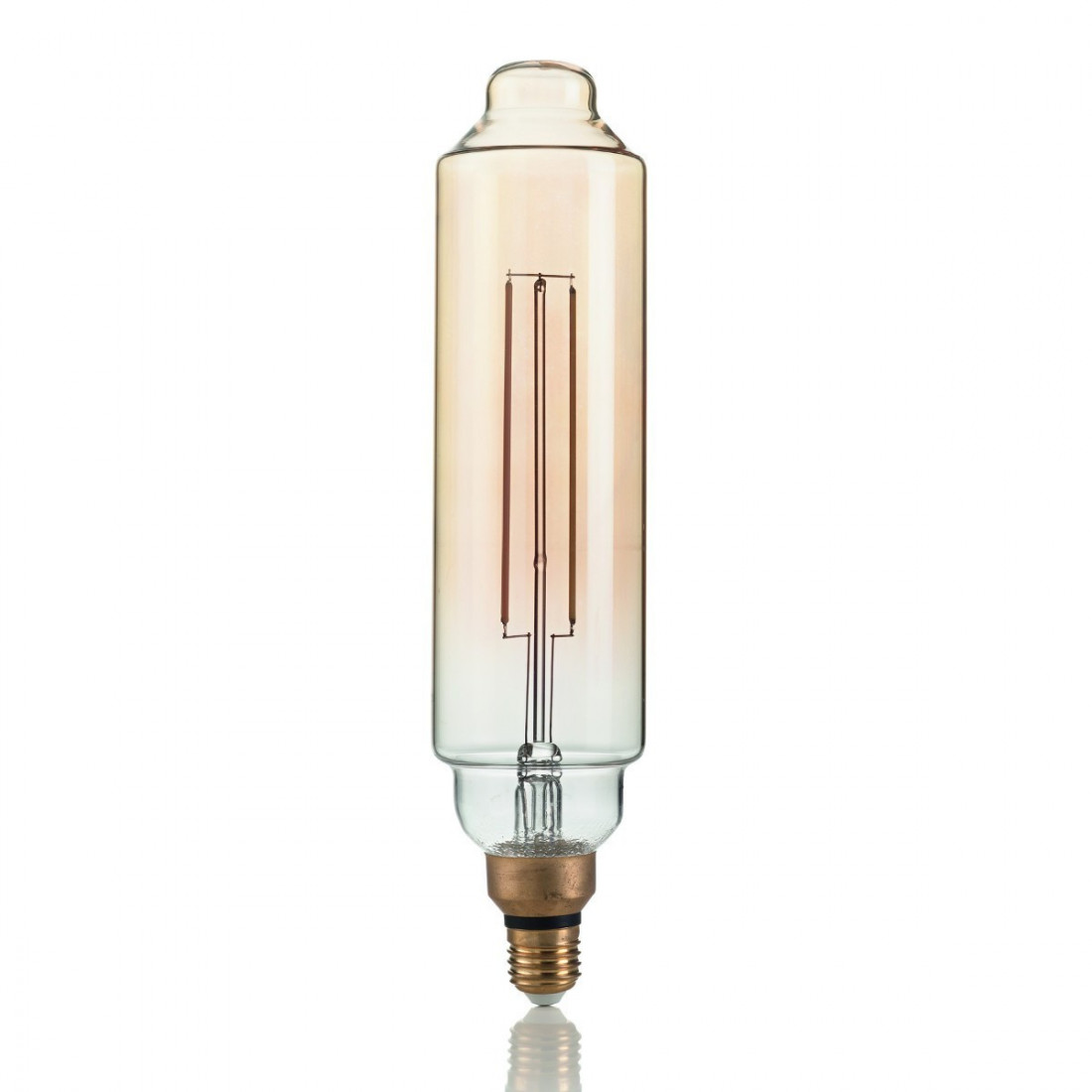 Ampoule ID-VINTAGE XL E27 4W LED 320LM tube de cylindre linéaire en verre ambre rétro lumière très chaude à l'intérieur
